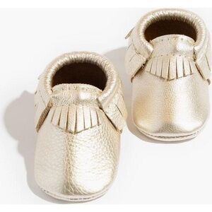 Freshly Picked Shimmering Gold Moccasins